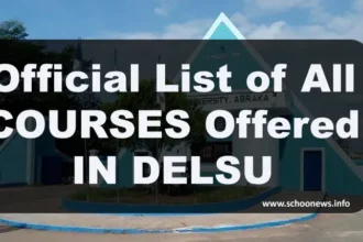 undergraducate Courses offered in Delsu